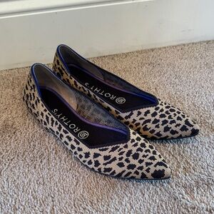 Rothy's Leopard Print Patterned Flats